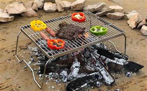 stainless steel campfire grill